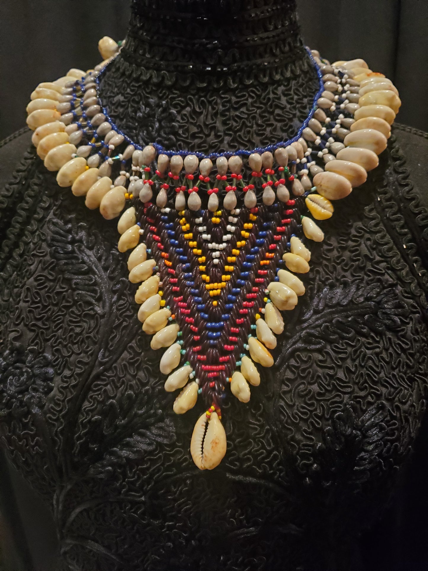 Vintage, African Cultural Collar Necklace. Fair-Trade Market. Lot# 139