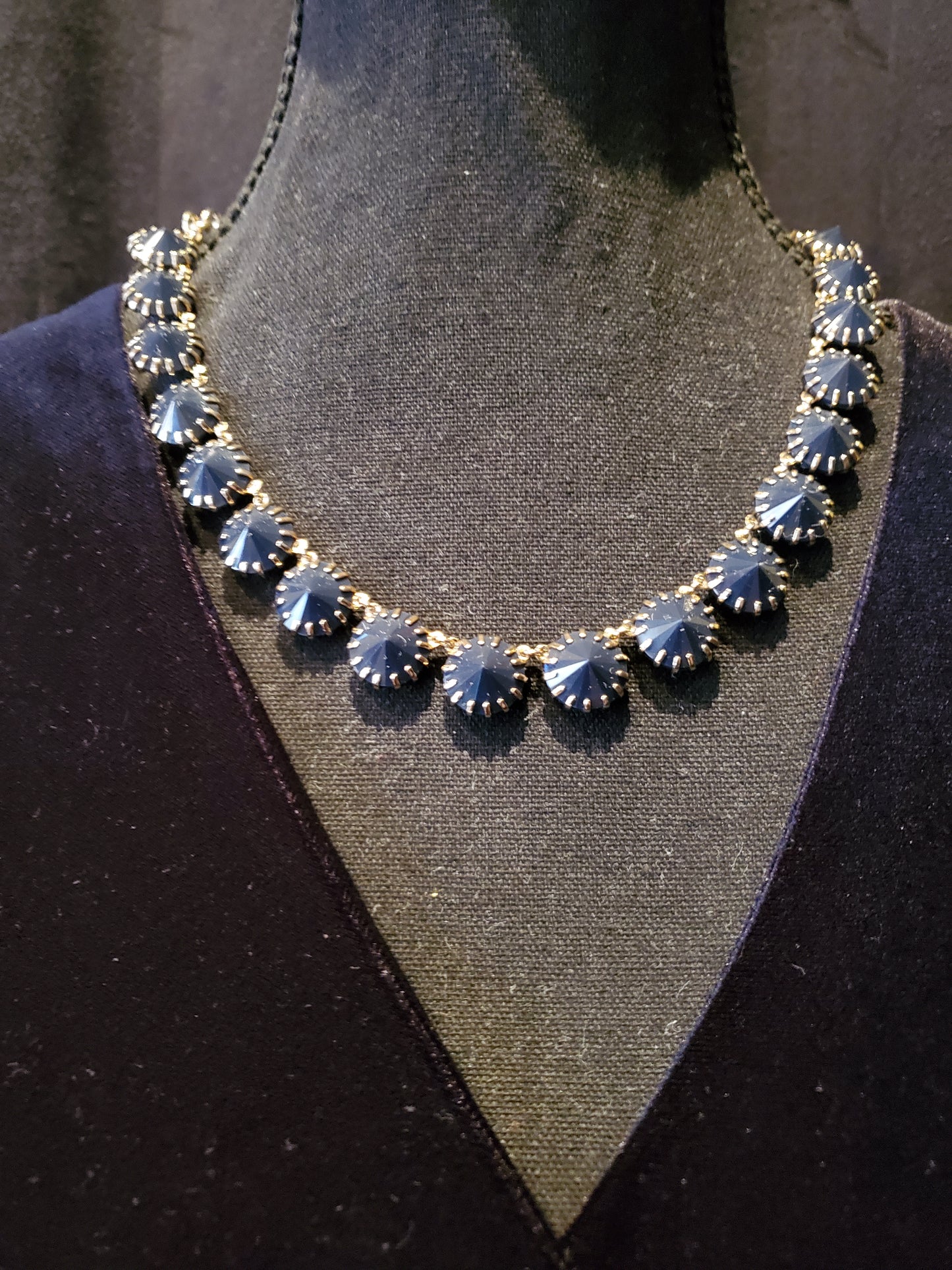 Vintage, J. Crew, Brulee. Ann Winter Collar Riviere, Georgian Revival Collet Necklace. Lot# 253