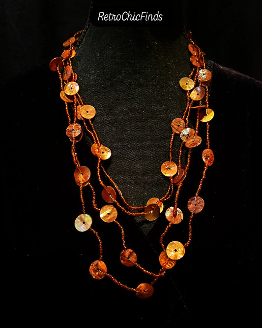 Tropical Shell & Beaded Necklace. Lot# 281